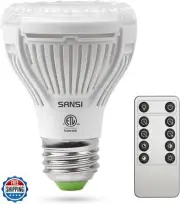 SANSI Dimmable Grow Light Bulb, Full Spectrum with Remote Control, Auto On Of