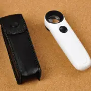 40X Hi power Handheld Jewelers LOUPE LED illuminated magnifier MAGNIFYING GLASS