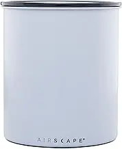 Airscape Coffee Storage Canister (2.5 lb Dry Beans) - Big Kilo Size Canister with Patented CO2 Releasing Airtight Lid Pushes Air Out to Preserve Food Freshness - Matte Finish Food Container - Ash