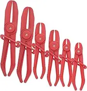 MUCKLILY 6pcs Fuel Pinch Off Pliers Reusable Car Tubing Tools with Slide Lock Mechanism for Hose Maintenance Durable and Convenient for Vehicle Repair and Auto Mechanics