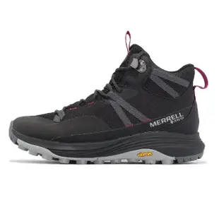 【MERRELL】登山鞋 Siren 4 Mid GTX 女鞋 黑 桃紅 防水 越野 戶外 郊山(ML037282)