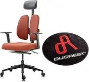 DUOREST NEXT1MA-TE Office Chair, Ergonomic Chair, Self-Synchro Tilt, Reclining, Elbow Height Adjustment, Front and Rear Sliding, Headrest Adjustment, Adjustable Function, Large Caster Desk Chair