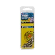 Zenith 6G x 15mm Stainless Steel Long Thread Countersunk Head Timber Screws -...