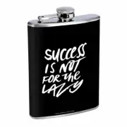Lazy Success Em1 Flask 8oz Stainless Steel Hip Drinking Whiskey