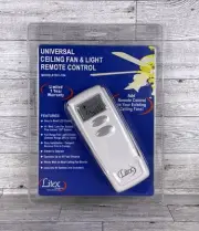 Litex Universal Ceiling Fan & Light Remote Control Model RCI-104 New In Package