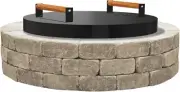 FEBTECH - Fire Pit Solid Cover Compatible with Fire Pit Inside Up to 23"