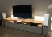 THT 006 Tasmania Oak High Gloss Poly Lowline entertainment TV Unit