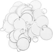 Gadpiparty 200pcs Metal Ring Key Tags Round Labels for Car Door Keys Keychain for Quick Use