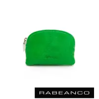 在飛比找Yahoo奇摩購物中心優惠-RABEANCO 迷色彩羊皮系列亮彩拉鍊零錢包 綠