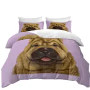 Cute Animal Art Shar Pei Puppy Dog Quilt Cover