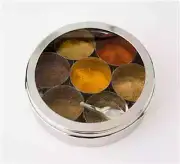 Indian Spice Tin Box Masala Dabba Spices Box Storage spoon (2.99 spoon only)