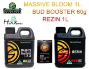 Hydroponics GreenPlanet Massive Bloom&Rezin 2x1L &Bud Booster 60g Nutrient
