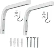 LeeQinersw Projector Screen Ceiling Mount L Brackets, Projector Curtain Wall Mount Bracket for Home Office