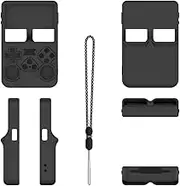 Silicone Case Shockproof Protective Cover Anti-Scratch Protective Case with Lanyard Protector Shell Sleeve for R36S Handheld Game Console