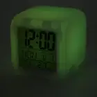 Kids Digital Clock LED 7 Colors Night Glowing Temperature Display LED Clock New