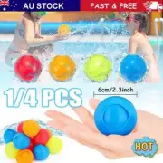 1/4pcs Water Bomb Splash Balls Silicone Outdoor Pool Reusable Water Balloon ZQ