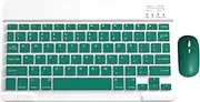 Keyboard and Mouse Combo, Compact Full Size Wireless Keyboard and Mouse Set, 2.4 GHz Wireless, 3 DPI Cordless USB Keyboard and Mouse for Windows PC Tablet/1723 (Color : Green)