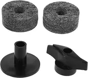 AKOOSY 2PCS Cymbal Stand Felt Washer and Plastic Sleeves Kit for Drums Noise Reduction Enhanced Stability Versatile Compatibility with Crash Splash Ride Cymbals Drum Accessories