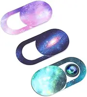 Webcam Cover Slide,Laptop Camera Cover Slide Ultra Thin Fits MacBook Air Pro iPhone iPad,Mac Camera Blocker for Laptop Protect Your Privacy and Security (Starry Sky 3pcs)