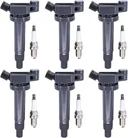 Ignition Coil and Spark Plug Automotive Replacement Parts for Toyota Camry Highlander Sienna Avalon 3.0 3.3 V6 Lexus RX300 RX330 RX400h ES300 ES330