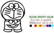 Doraemon Stand Decal Sticker JDM Funny Vinyl Car Truck Window Bumper Laptop 7"
