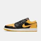 [NEW] Nike Air Jordan 1 Low Black/Yellow Ochre-White 553558-072 Mens US Size 7