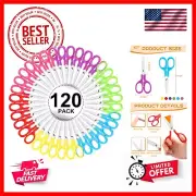 Kids Scissors Bulk, 120 Pack 5" Small Scissors School Student Blunt Tip Kids ...