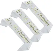 COLLBATH Sash for Party Birthday Party Sash Satin Material Stamping Letter Printing Fun Props Supplies