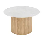Modern Furniture BLANCHE Coffee Table 90cm - Terrazzo Stone