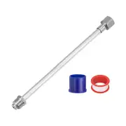12"/30cm Airless Painting Spray Sprayer Gun Tip Extension Rod Silver