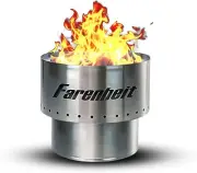 13.5 Inch Stainless Steel Portable Smokeless Bonfire Outdoor Camping Fire Pit