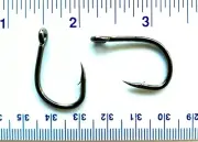 100 GT 4X Strength L319 Black Nickel Live Bait Fish Hooks size 3/0 - 100 hooks
