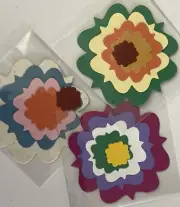 JOURNALING SHAPE Die-Cut Set(5pc)Colorful•5 Sizes•Label •Card Making•