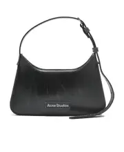 Acne Studios Platt Logo Detailed Micro Shoulder Bag One size black