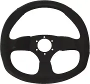 Dragonfire Racing D-shaped Steering Wheel 6-Bolt - Vinyl/Black 04-0004