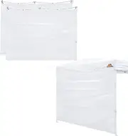 SCOCANOPY Sidewalls for 10x10 Canopy Frame, 3 Pack SunWalls Only,White White