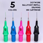 5PCS Tattoo Machine Refill Learn Tattoo,Single-Use Cartridge Pen Ink Ballpoint