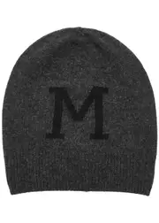 Moncler Logo Wool-blend Beanie - Grey One Size