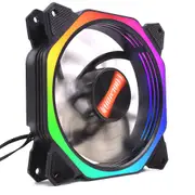 12cm Multilayer Backlit RGB Cooling Fan with IR Controller for Desktop PC