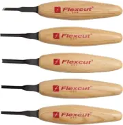 Flexcut Mixed Profile Micro Tool Set, 5.5" overall, Stainless blade # FLEXMT930