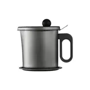 Oil Strainer Pot Grease Container Oil Storage Can Large Capacity Oil Separator Storage Tank With Fine Mesh Filter Kitchen Tools