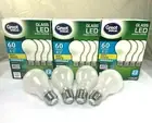 12 LED DIMMABLE SOFT WHITE FROSTED GLASS LIGHT BULBS 60 / 8 WATT E26 A19 Pack Pk