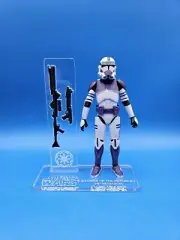 Black Series 187Th LEGION Clone Trooper (COTR) #1 Acrylic Base Set **NO Toy **