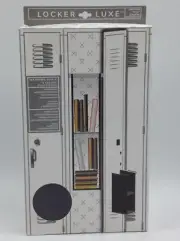 Locker Luxe Hanging Locker Shelf Black School Reinforced Stitching NEW