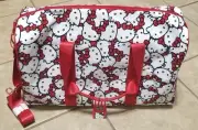 Bioworld Sanrio Hello Kitty Red & White All Over Faces Duffel Bag