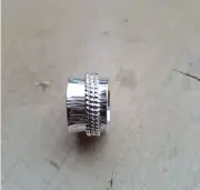Solid 925 Sterling Silver Boho Spinner Ring Thumb Ring Fidget Jewelry For Women