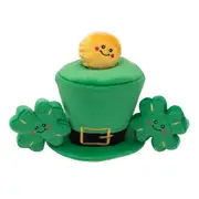 Zippy Paws Burrow Interactive Dog Toy - Leprechaun Hat
