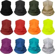 12 pcs Breathable Neck Gaiter Face Scarf Mask for Men Women Sun Protection...