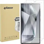 [2 Pack] Shesyuki 9H Tempered Glass Screen Protector for Samsung Galaxy S24 Ultra 5G, Support Fingerprint Unlock Anti-Scratch Film Screen Protector