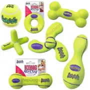 Air KONG MEDIUM Squeaky Dog Tennis Fetch Squeaker Toy